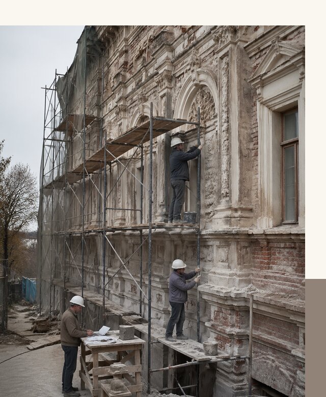 Реставрация объектов культурного наследия под ключ в Гусе-Хрустальном